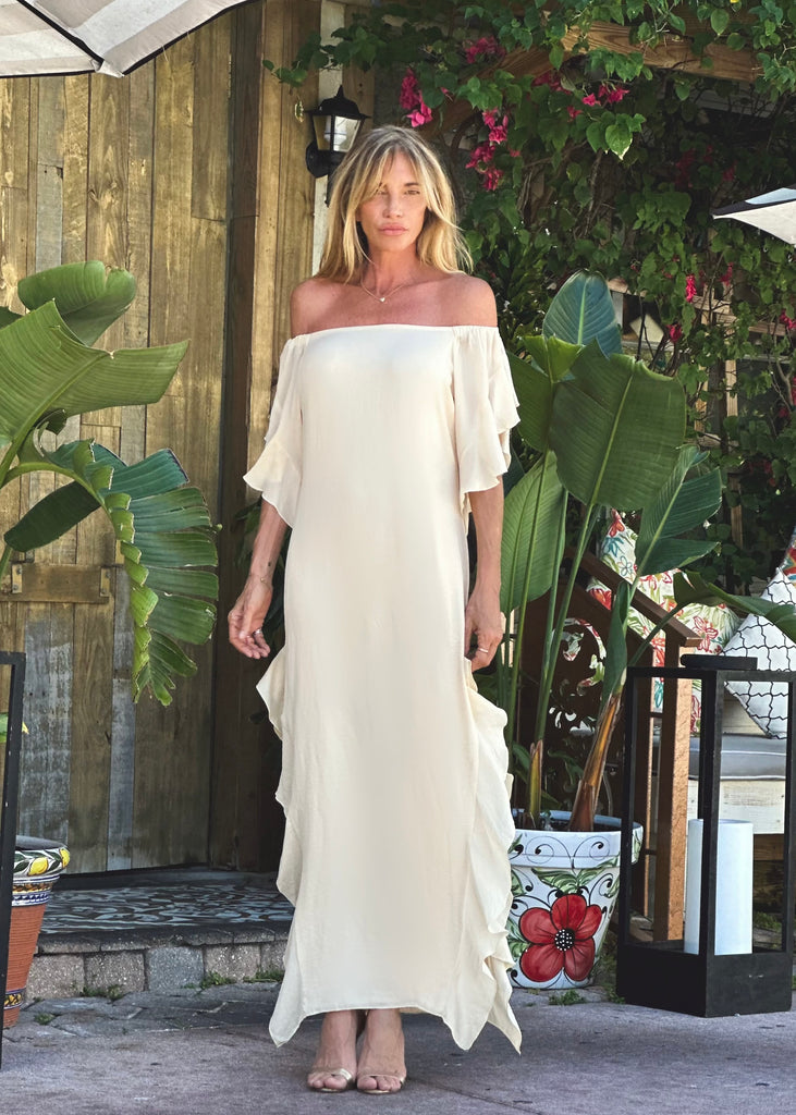 lucy maxi dress Lucy Long Dress Butter (Double Chiffon) – Ramona LaRue