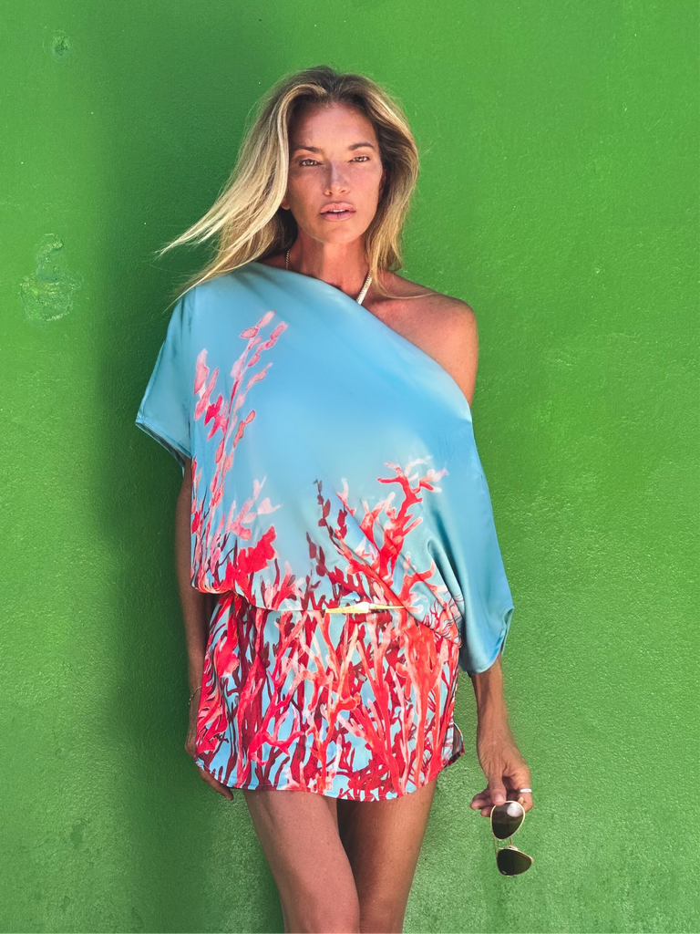Gita Dress Coral Reef Ramona LaRue Gita Dress Coral Reef Ramona LaRue