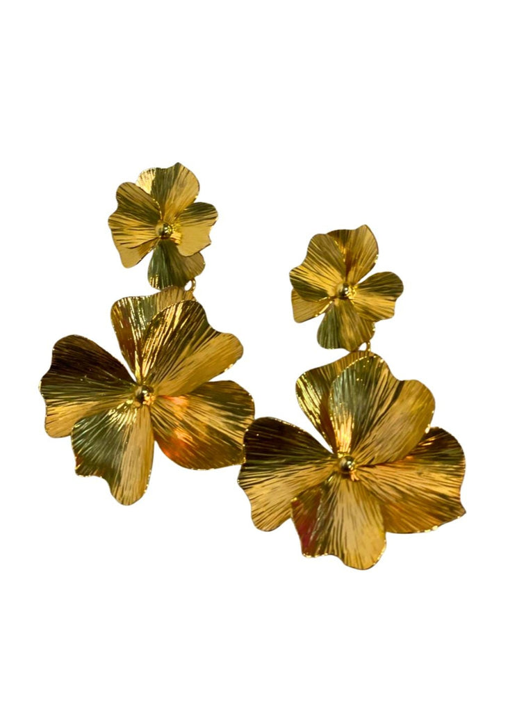 Golden Bloom Cascade Earrings