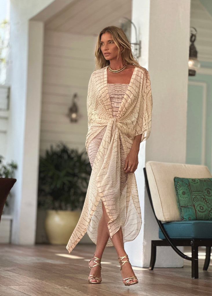 Pamela Strapless Dress Alligator – Ramona LaRue