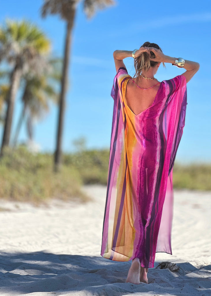 Tiger Kaftan Cover Up I Official Ramona Larue – Ramona LaRue