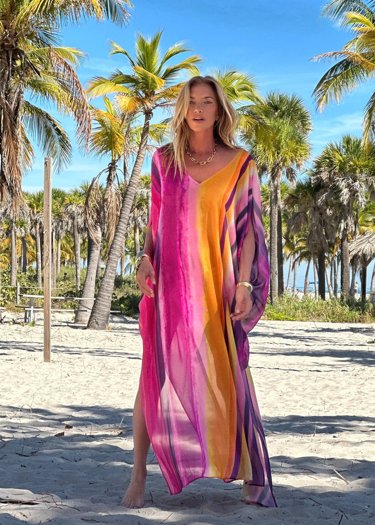 Tiger Kaftan Cover Up I Official Ramona Larue – Ramona LaRue