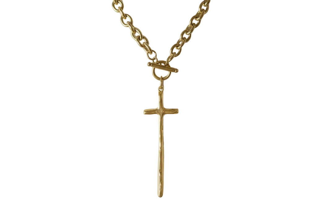 Grace Elongated Cross Necklace