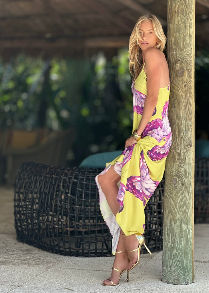 Tara Dress Citrus Butterfly