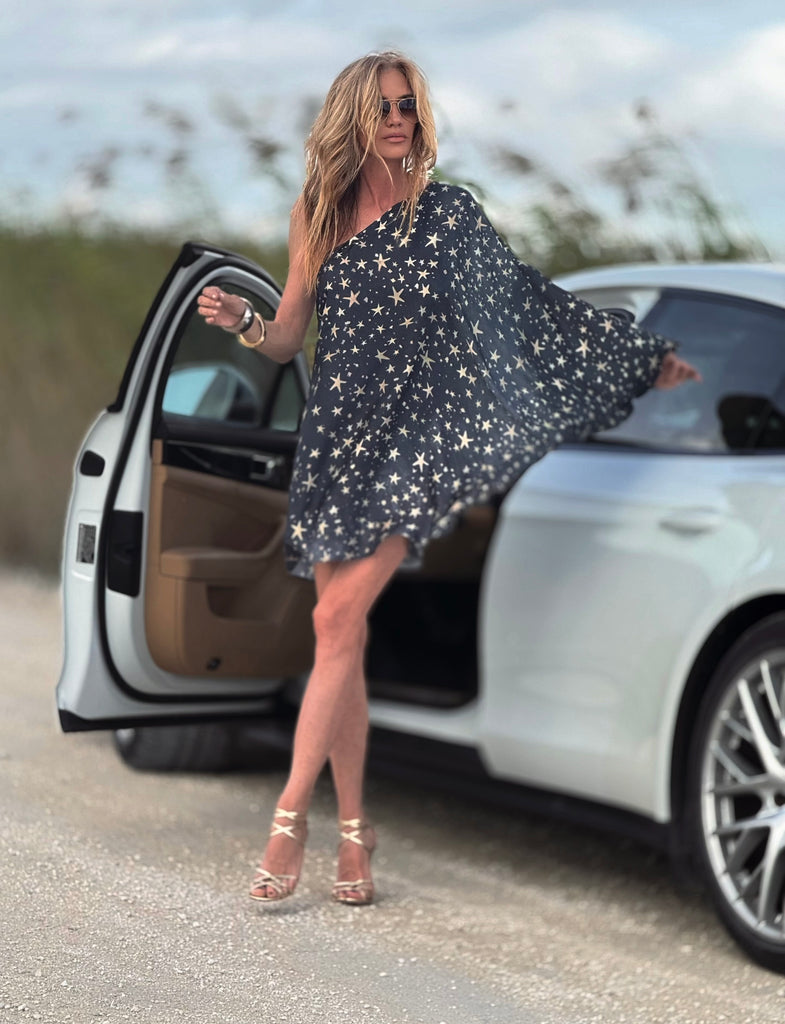 Renee Mini Kaftan Midnight Stars