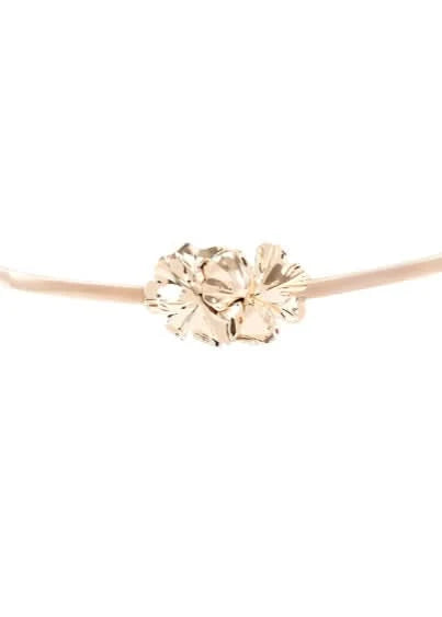 Gold Flower Stretch Belt – Ramona LaRue display picture 1
