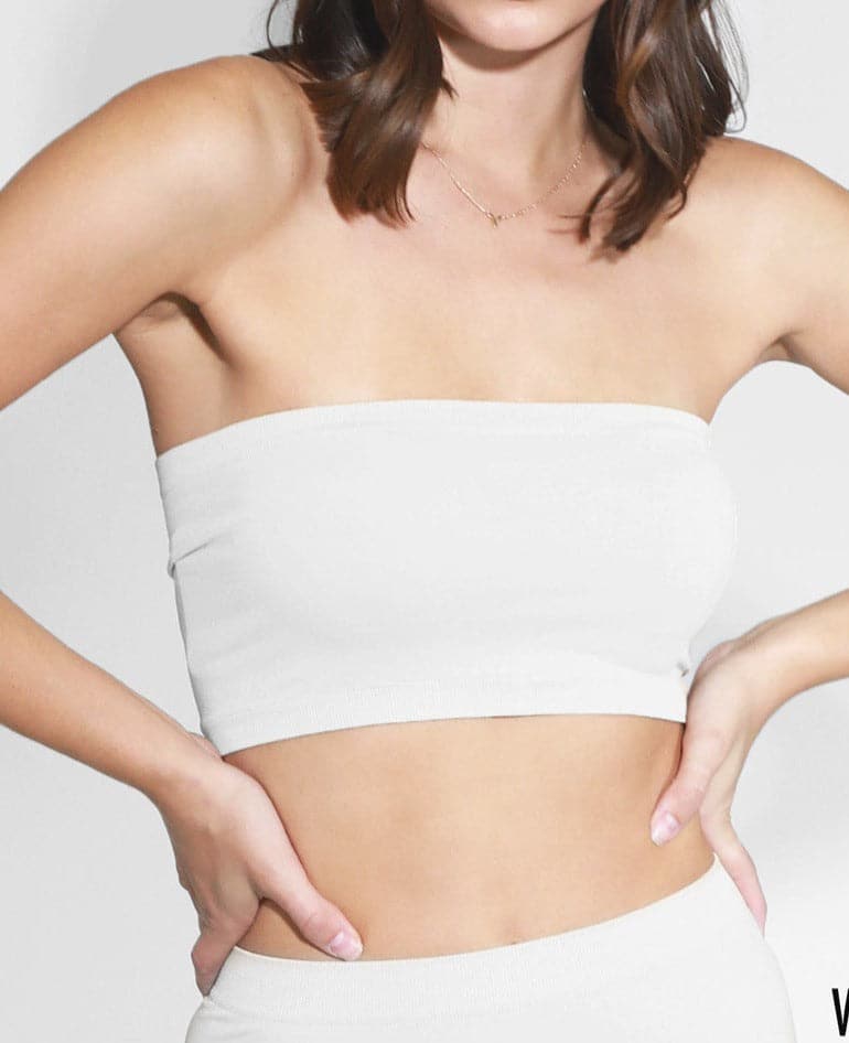 bralette under tube top