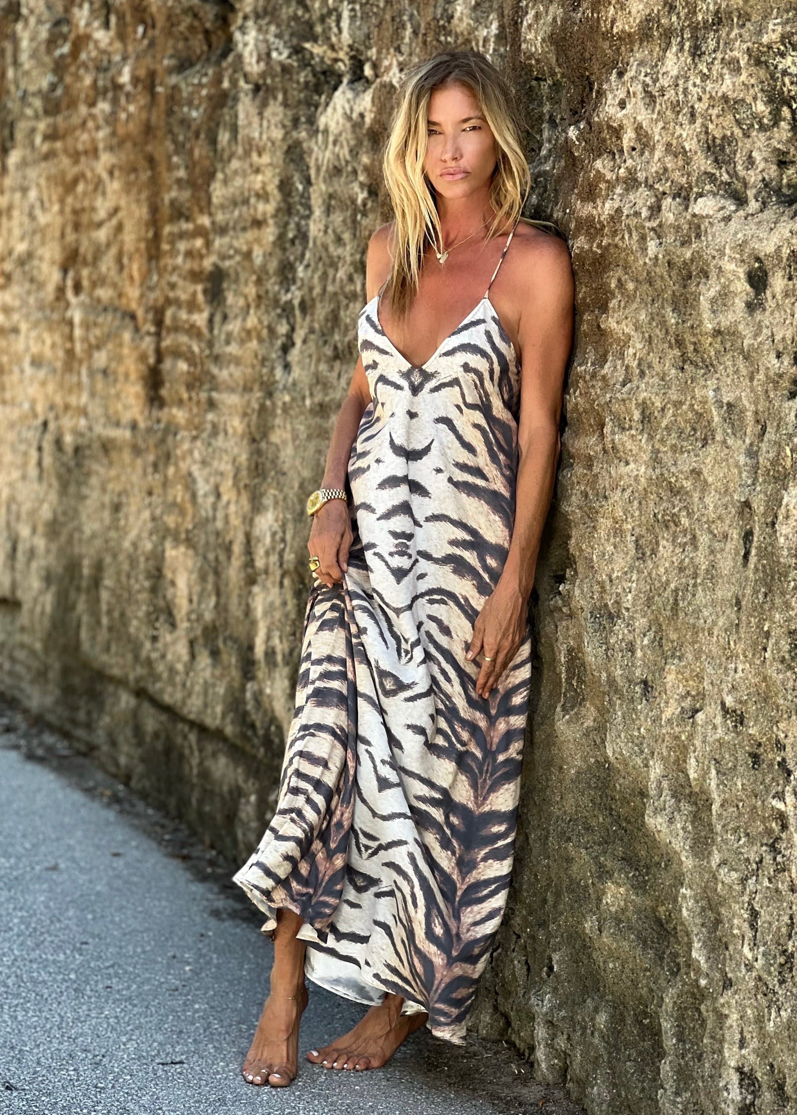 Tiger Maxi Dress I Official Ramona LaRue M/L