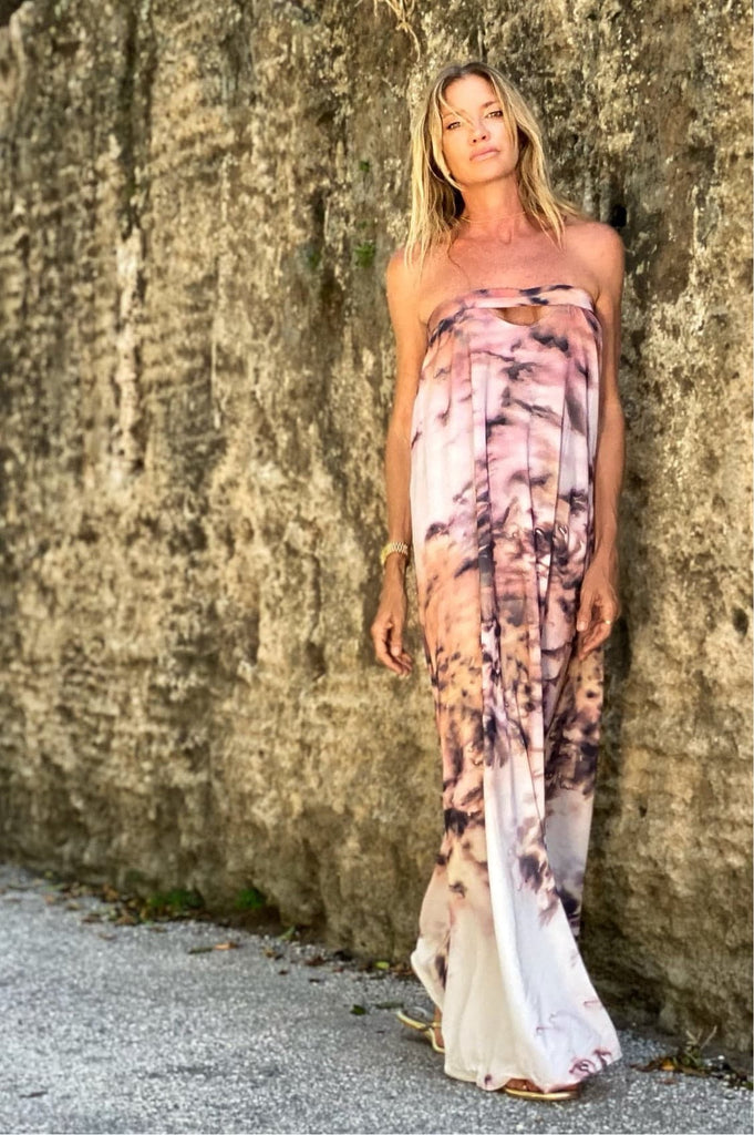 Trish Dress Storm Print