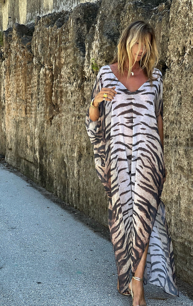 Stella Kaftan Faded Tiger