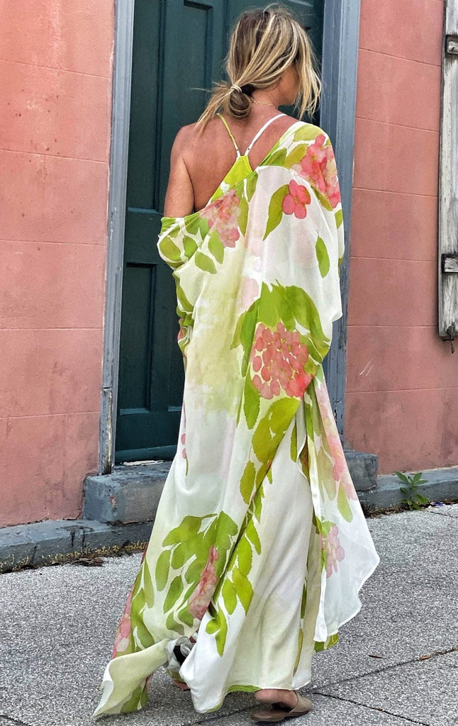 ラースラ　タバサ 花柄チュニックとボレロ Erte Kaftan Hydrangea – Ramona LaRue